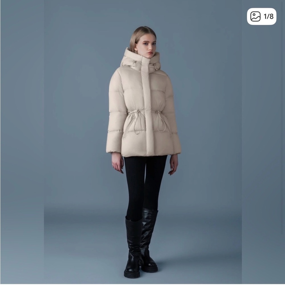 Mackage Women's Elegant Cream Puffer Jacket